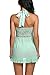 Avidlove Women Sexy Nightwear Halter Lace Strap Chemise Babydoll Lingerie Set Green