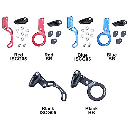 Bicycle Chain Guide,MTB Chain Guide 6061-T6 Aluminum Alloy Single Speed CNC BB Bike Parts ISCG 05 Spare, for Most Road Mountain Bike BMX Fixie(ISCG 05,Black) - Thumbnail 5