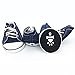 PetFavorites Cute Puppy Pet Dog Sporty Shoes Lace up Blue Canvas Dog Boots Nonslip Dog Booties Sneaker for Large Doggies, Pack of 4 (Size 8, Blue)