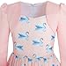 Sunny Fashion Girls Dress 2-in-1 Bolero Elegant Swan Party Dress Size 4-10