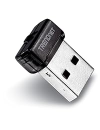 Trendnet inalámbrico Mini USB 2.0 adaptador, Negro