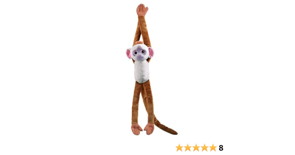 stuffed monkey with velcro hands and feet