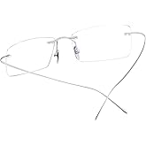 FONEX Sterling Silver S800 Glasses Frame Men 2022 New Rimless Eyeglasses Optical Eyewear FS001