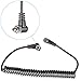 Neewer Male to Male 14-inch/35.5cm PC Sync Coiled Cable Cord with Screw Lock for Nikon,Canon and Most DSLR Cameras Flash Trigger Transceiver Transmitter Strobe Light