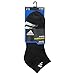 adidas Men's Cushioned Low Cut Socks (3-Pair), Black/White/Light Onix/Granite, Large, (Shoe Size 6-12)