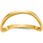 JewelryWeb 10k Solid Yellow Gold Wave Fashion Thumb Ring Size 9.00 Ring for Women