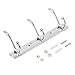 TAPCET 3/4/5 Stainless Steel Zink alloy Wall Mounted Hook Hanger Coat Robe Clothes Towel Rack
