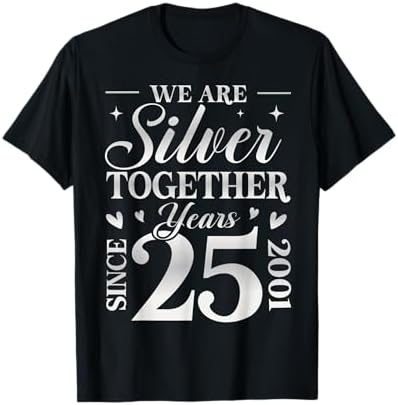 Amazon.com: We are Silver Together 25 Years Silver Wedding
