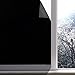 Blackout Window Film, Static Cling Window Tint 100% Light Blocking Glass Window Cover for Home Privacy, Room Darkening, Nap Time, Shift, Baby Room, Day Sleeping, Aquarium(Matte Black, 35.4x157.4 Inch)