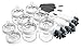 Baby Brezza Premium Baby Bottle Starter Gift Set - Pack of 6 Bottles and 8 Nipples Plus Bottle Brush and Cleaning Cloths - Kit is Great for Newborns and Infants - Bulk Baby Feeding Bottle Set