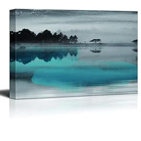 Canvas Wall Art Black and White Scenery Pictures Home Wall Decorations for Bedroom Living Room Paintings Canvas Prints Framed - 12x18 inches