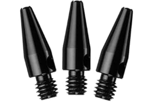 US Darts - Black Aluminum Dart Shafts - 3 Sets (9 shafts), 2BA Mini (3/4 inch), + O'rings