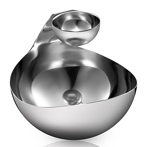Stainless Steel Chips and Dip Bowl Entertain in Style with Small