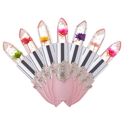 Winsummer Pack of 6 Crystal Jelly Lipstick Long Lasting Nutritious Lip Balm Lips Moisturizer Magic Temperature Color Change Lips Gloss