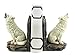 Bellaa 29912 Howling Wolf Bookends Sculptures Art Deco