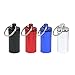 WINOMO 4pcs Waterproof Aluminum Pill Box Case Bottle Cache Drug Holder Keychain Container