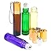 ESARORA Essential Oil Roller Bottles, 24 Pack 12 Color 10 ml Glass Roller Bottles with Stainless Steel Roller Balls and Golden Hanging Lids(3 Dropper, 6 Extra Roller Balls, 2 Bottle Opener Included)