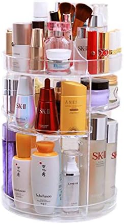 RGTOPONE Thicker Makeup Organiser 360 Degree Rotating Adjustable Costemics Storage Reinforced and Durable Design with Large Capacity,Multifunctional for Vanity,Bathroom,Bedroom,Closet,Kitchen,Office