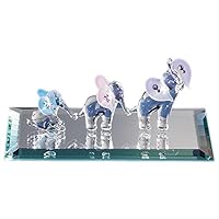 Glass Baron Elephant Train Figurine