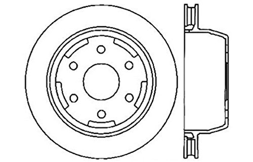 StopTech 128.66045L Sport Cross Drilled Brake Rotor; Rear Left