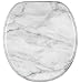 Sanilo Soft Close Toilet Seat ROUND, Quiet and Slow Close Lid and Seat, Strong Bumpers and Hinges, Marble