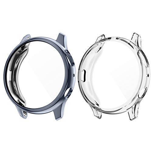[4+6] Pack for Samsung Galaxy Watch 5 Pro 45mm Screen Protector Case, Haojavo 4 Pack Hard PC Cover Protective Bumper Shell + 6 Pack Tempered Glass Film for Galaxy Watch 5 Pro Accessories