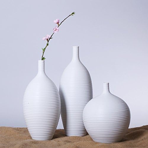 ceramics/Modern minimalist table white vase/ living room home decor/ dried flower floral ornaments-D