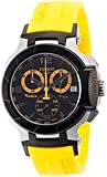 Tissot Men's T0484172705703 T-Race Quartz Yellow Strap Chronograph Dial Watch
