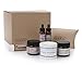 Travel Size Skin Care Set Scented, Little Minis Lots Of Love, Natural Moisturizer Body Powder Face Oil Serum Face Scrub, Organic Herbs Made In the USA