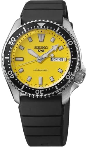 Amazon.com: SRPL89 Seiko 5 SKX 42.5mm - Orange on Rubber Strap