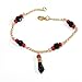 (1-0985) 18kt Brazilian Gold Overlay Azabache Bracelet for Kids with Black Figa Fist. 6