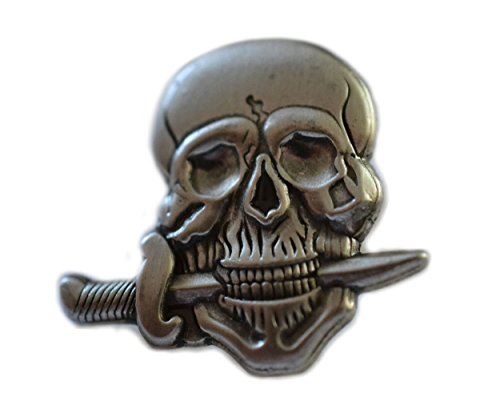 World War Two Elite Italian Army Military Unit, Skull Squadristi symbol, Mussolini's Fascist Italy, Il Duce, WW2 Silver Metal Lapel Pin, 1 piece Brooch