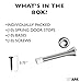 Ilyapa Spring Door Stops - 10 Pack 3 ¼ Inch Heavy Duty Door Stop - Traditional Spring Door Stop - Satin Nickel w/Rubber Bumper