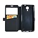 Mama Mouth Ultra Thin HD View Window Flip Stand View for Blu Life One X2 L0091UU - W-Black