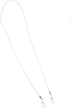 Amazon マスク ストラップ チェーン ネックストラップ マスクチェーン マスクストラップ 白 フック 持ち運び マスクコード メンズ レディース 大人 子供 おしゃれ ブランド 洗えるマスク 不織布マスク ウレタンマスク Blackdia ホワイト Blackdia By 7jewelry 布マスク