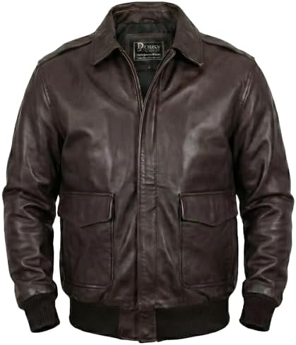 Desired Jackets Mens G-1 Fur Collar US Navy Flight Distressed