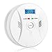 Combination Smoke and Carbon Monoxide Detector Alarm Digital Display for Travel Home Bedroom and Kitchen 9V Battery Operated