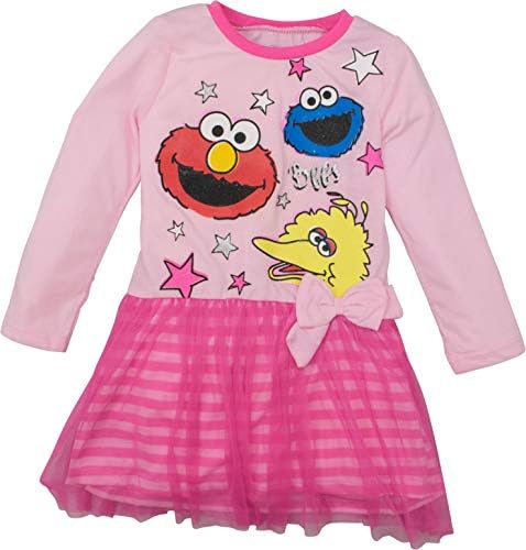 Toddler Girls' Tulle Dress Big Bird, Abby, Cookie Monster & Elmo