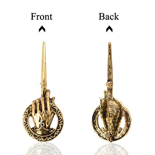 Tagoo Men's GOT Hand of The King Brooch Pin - Antique Gold&Bronze (Antique Gold) - Thumbnail 4