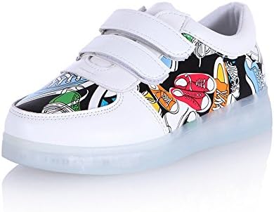 FG21ds21g Toddler/Little Kid Led Light Up Sneakers USB Rechargble Flashing Shoes for Girls Boys