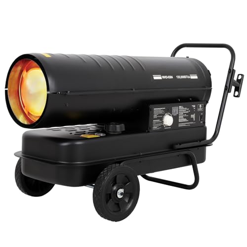 Hykolity 135,000 BTU Forced Air Kerosene/Diesel Heater, Portable