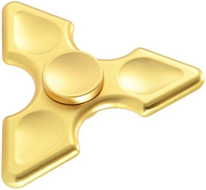 Metal Fidget Spinner, LiDiVi Anti-Anxiety 360 Hand Spinner Toy for ADHD ADD - High Speed EDC Focus Toy for Kids & Adults - Made for Stress Reduce, Giving Up Smoking, Boredom and Relaxation (Gold)