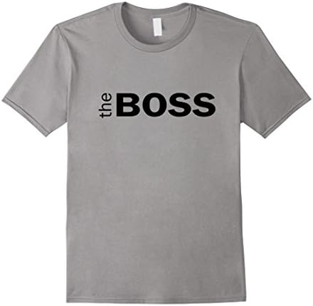 Mens The Boss T-Shirt Small Slate