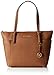 Michael Kors Women Jet Set Large Top-zip Saffiano Leather Tote Shoulder Bag, Brown (Luggage), 40x30x15 cm (W x H x L)