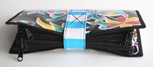 Cute Black Oilcloth Envelope System Wallet for Cash Budgeting and Extreme Couponing