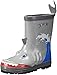 Kidorable Shark Natural Rubber Grey Rain Boots w/Fun Shark Tail Pull On Heel Tab