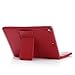 iPad Air/iPad Air 2 Keyboard + Leather Case, Poweradd Removable Bluetooth iPad Keyboard Case + Auto Wake/Sleep Function, Built-in Stand for Apple iPad Air 1/2, iPad 5/6 [Apple iOS 10+ Support] - Red