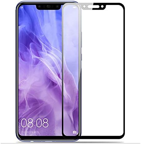 MaxKu HUAWEI nova 3 Screen Protector, Full Coverage 0.3mm Premium Tempered Glass Screen Protector 9H Hardness Rating and Easy Bubble-Free Installation (Black)(1 Pack)