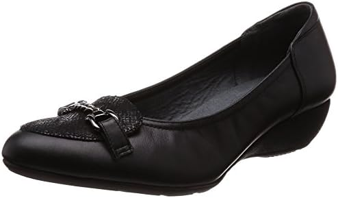 [アシックスウォーキング] クッションウェッジパンプス ラウンドトゥ ヒール3.5cm 3E 天然皮革 ペダラ WP671T