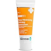 The Derma Co Pore Minimizing Priming Sunscreen with SPF 50 & PA+++ | Reduces Pore Size & Excess Oil | 2-in-1 Primer with SPF | Matte Finish with No White Cast | 1.76 Oz/50g